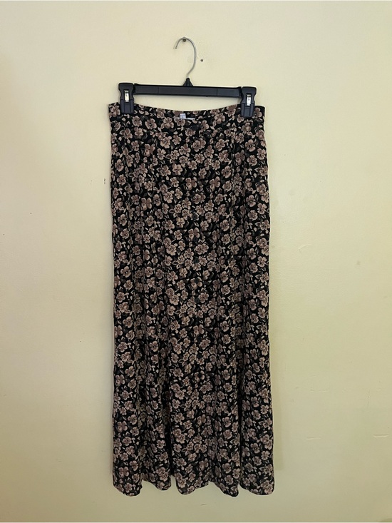 Kenar Studio Dresses & Skirts - Kenar Studio Woman’s Brown Black Floral Womens Button Front Maxi Skirt Size 10